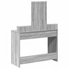 vidaXL Table de Toilette Gris 100 x 41 x 140 cm Bois d'ing&eacute;nierie