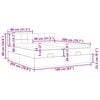 vidaXL Cadre de lit ottoman avec matelas rose 160x200 cm velours