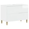 vidaXL Meuble sous Lavabo de Salle de Bain ARNHEM Blanc brillant