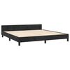 vidaXL Cadre de lit sans matelas noir velours