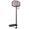 vidaXL Support de basket-ball Noir 258-363 cm Poly&eacute;thyl&egrave;ne