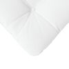 vidaXL Coussins de si&egrave;ge 4 pcs Blanc 40 x 40 x 12 cm tissu