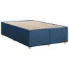 vidaXL Sommier &agrave; lattes de lit avec matelas bleu 120x190 cm tissu