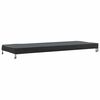 vidaXL Housse de Table Uni Noir 262 x 102 x 15 cm tissu