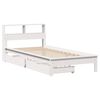 vidaXL Lit biblioth&egrave;que sans matelas blanc 100x200 cm bois pin massif