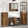 vidaXL Cabinet de salle de bain Bois Ancien 40 x 30 x 100 cm