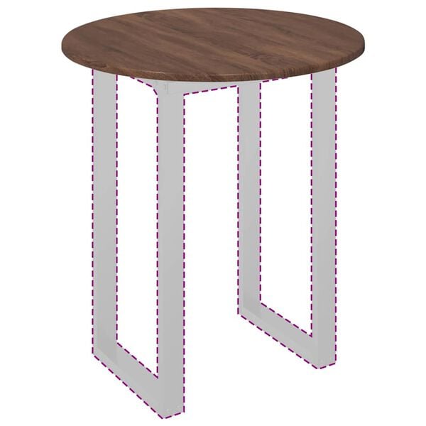 vidaXL Plateau de table Ch&ecirc;ne marron 60 x 60 x 1,5 cm