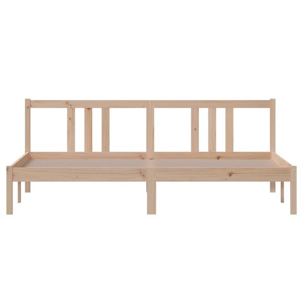 vidaXL Cadre de lit sans matelas bois massif 180x200 cm