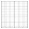 vidaXL Mur à gabion avec couvercles Acier galvanisé 80x20x100 cm