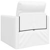 vidaXL Canap&eacute;-lit pliant Blanc 74 x 77 x 81 cm PVC