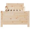 vidaXL Cadre de lit Marron 80 x 200 cm Bois d'ingénierie