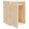 vidaXL Armoires murales 2 pcs 30x30x40 cm Bois de pin massif