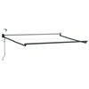 vidaXL Cadre de store r&eacute;tractable &eacute;lectrique Anthracite 3 x 2,5 m