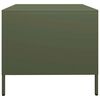 vidaXL Table basse vert olive 101,5x50x43,5 cm acier lamin&eacute; &agrave; froid