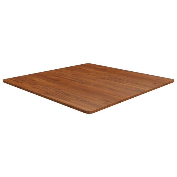 vidaXL Dessus de table carr&eacute; Marron fonc&eacute;90x90x1,5cm Bois ch&ecirc;ne trait&eacute;