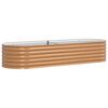vidaXL Lit sur&eacute;lev&eacute; Marron 240 x 80 x 44 cm Acier