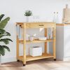 vidaXL Chariot de cuisine MONZA 84x40x88,5 cm bois massif de pin