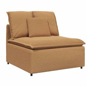 vidaXL Module central de canap&eacute; modulable avec coussins beige 100 cm