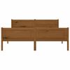 vidaXL Cadre de lit sans matelas pin massif marron miel 140x200 cm