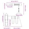 vidaXL Aire de jeux d'ext&eacute;rieur bois de pin massif
