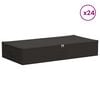 vidaXL Bo&icirc;te de rangement 24 pcs Anthracite 100 x 50 x 18 cm
