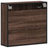 vidaXL Armoire &agrave; miroir de salle de bain ch&ecirc;ne marron bois ing&eacute;nierie