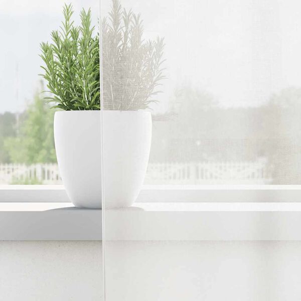 vidaXL Rideaux en voile avec boucles 2 pcs blanc 140x175 cm