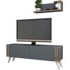 Homemania Meuble TV Nicol 120x31x42 cm Anthracite