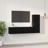 vidaXL Ensemble meuble TV 3 pcs Chêne noir Bois d'ingénierie