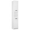 vidaXL Armoire de salle de bain blanc 32x34x188,5 cm bois d'ing&eacute;nierie