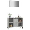 vidaXL Ensemble de meubles de salle de bain 2 pcs gris b&eacute;ton