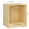 vidaXL Table de chevet 35,5x33,5x41,5 cm bois de pin massif