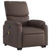 vidaXL Fauteuil inclinable de massage &eacute;lectrique marron similicuir