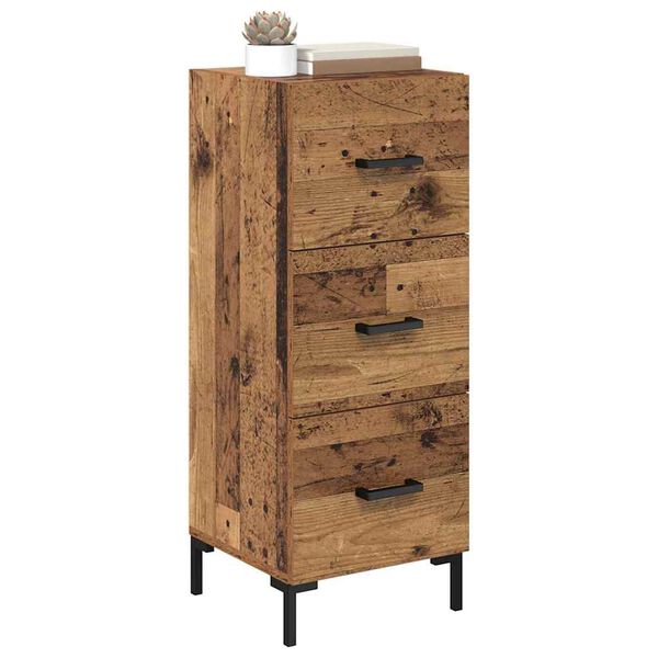 vidaXL Buffet Bois ancien 34,5 x 34 x 90 cm Bois d'ing&eacute;nierie