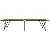 vidaXL Lit de camping pliant 2 pcs Vert 206 x 76 x 74 cm