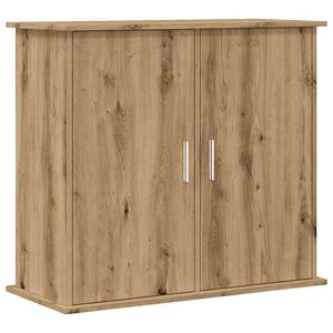 vidaXL Support d'aquarium Ch&ecirc;ne artisanal 81x36x73 cm Bois d'ing&eacute;nierie
