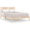 vidaXL Cadre de lit sans matelas 135x190 cm bois massif
