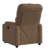 vidaXL Fauteuil de massage inclinable Marron Tissu