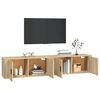 vidaXL Meubles TV muraux 2 pcs ch&ecirc;ne sonoma 100x34,5x40 cm