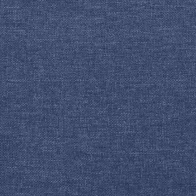 vidaXL Lit à sommier tapissier avec matelas Bleu 200x200 cm Tissu