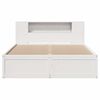 vidaXL Cadre de lit sans matelas blanc 140x200 cm bois de pin massif