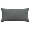 vidaXL Coussins de canapé 2 pcs Gris foncé 80 x 40 cm tissu