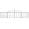 vidaXL Paniers à gabions arqués 12 pcs 200x30x40/60 cm Fer galvanisé
