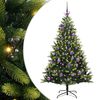 vidaXL Arbre de No&euml;l artificiel &agrave; charni&egrave;res 150 LED Vert 150 cm