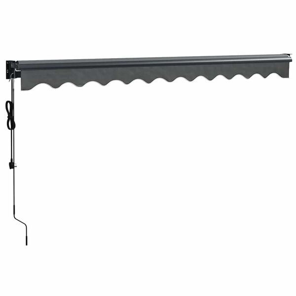 vidaXL Auvent r&eacute;tractable automatique anthracite 3,5x2,5 m