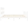 vidaXL Cadre de lit sans matelas blanc bois massif de pin