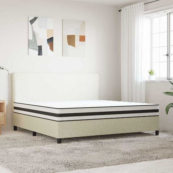 vidaXL Matelas &agrave; ressorts bonnell moyen 200x200 cm