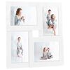 vidaXL Collage de cadres photo pour photo de 4x(13x18 cm) Blanc MDF