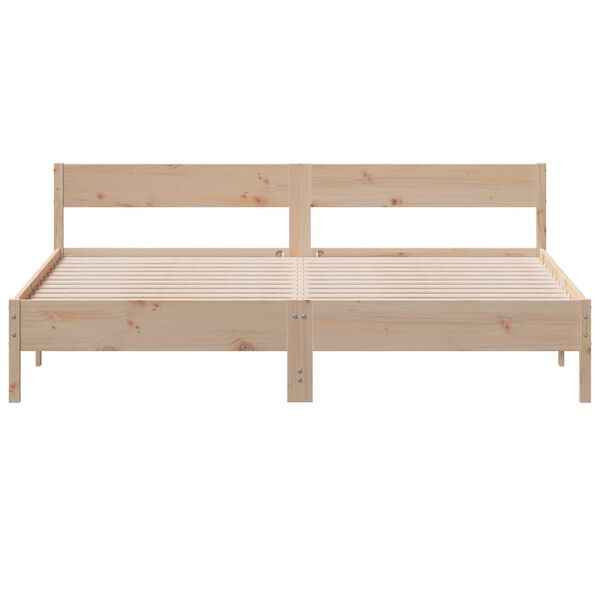 vidaXL Cadre de lit sans matelas 200x200 cm bois massif de pin