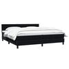vidaXL Sommier &agrave; lattes de lit avec matelas noir 180x210 cm velours